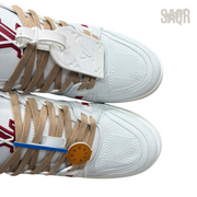 Louis Vuitton LV Trainer Sneakers – White & Light Brown - View 3