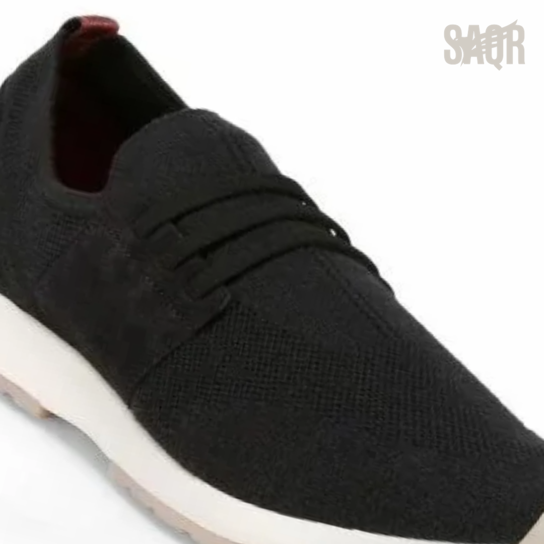 Loro Piana 360 LP Flexy Walk Knit Sneakers – Black - View 3