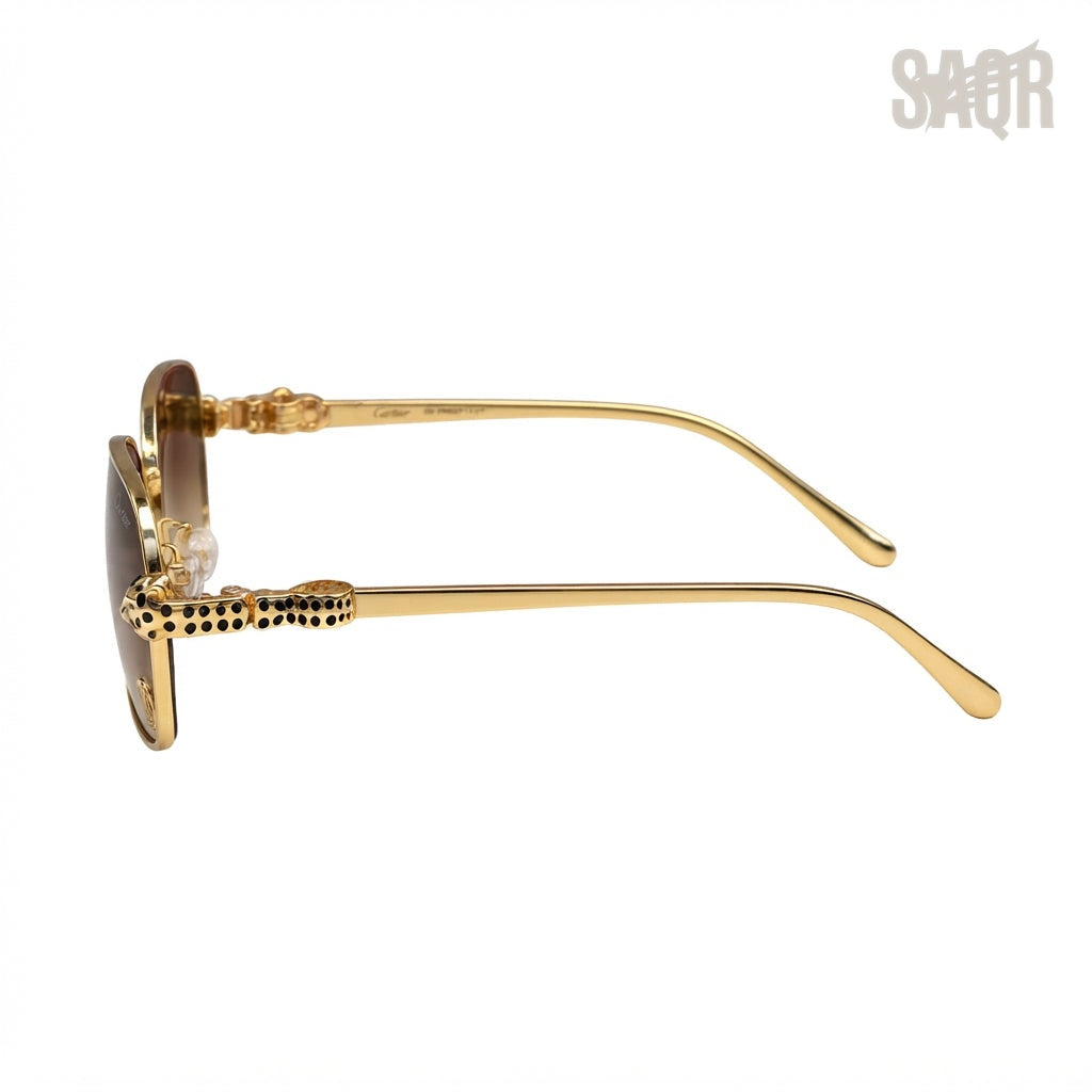 Cartier Sunglasses Panthère Brown Gradient - View 2