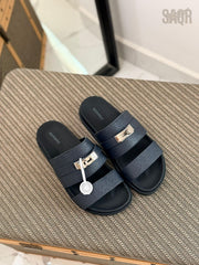 Hermès Chypre Sandals (Brown Suede)