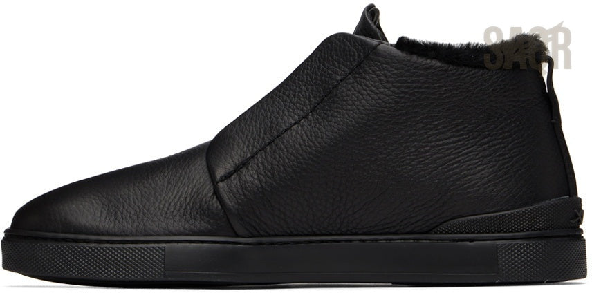 Zegna Footwear | Shearling-Lined Black