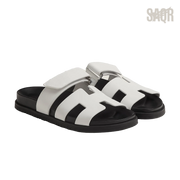 Hermès Chypre Sandals – Blanc - View 1