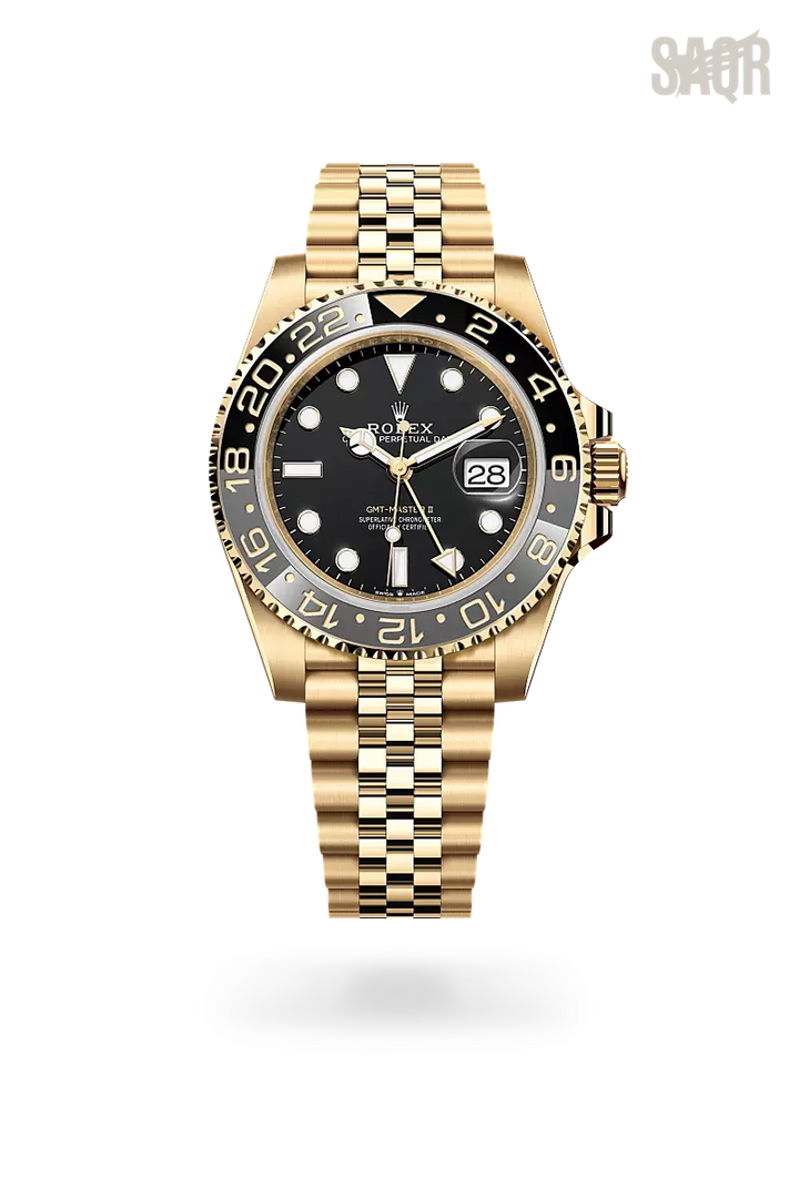 Rolex | GMT-Master II Yellow Gold Black Dial - Free & Fast UAE Shipping