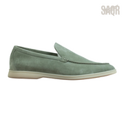 Loro Piana Summer Walk Loafers – Light Green - View 1