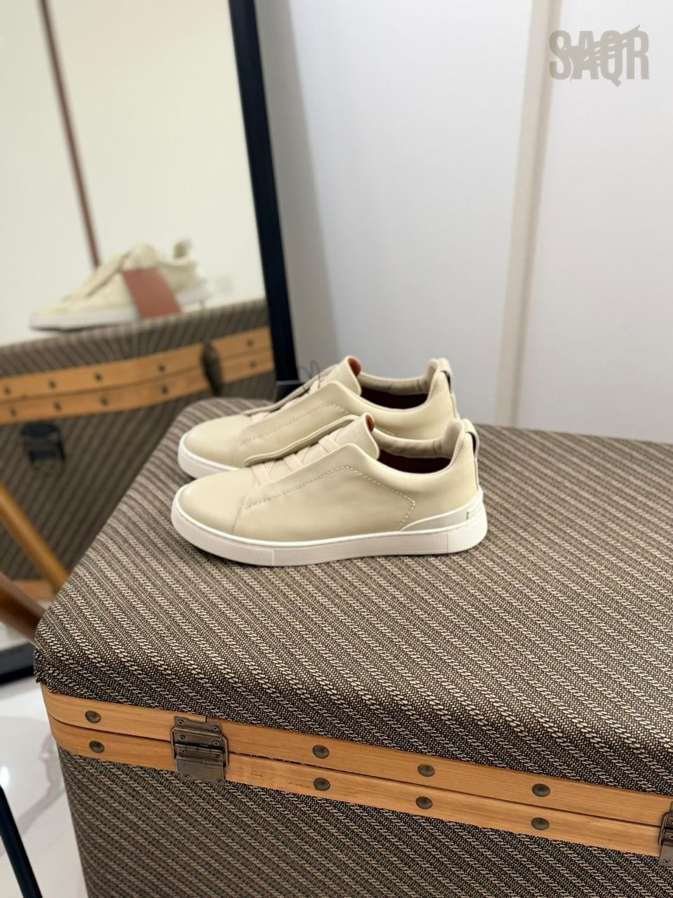 Zegna TerraFlex Suede Slip-On Sneakers – Desert Sand Edition