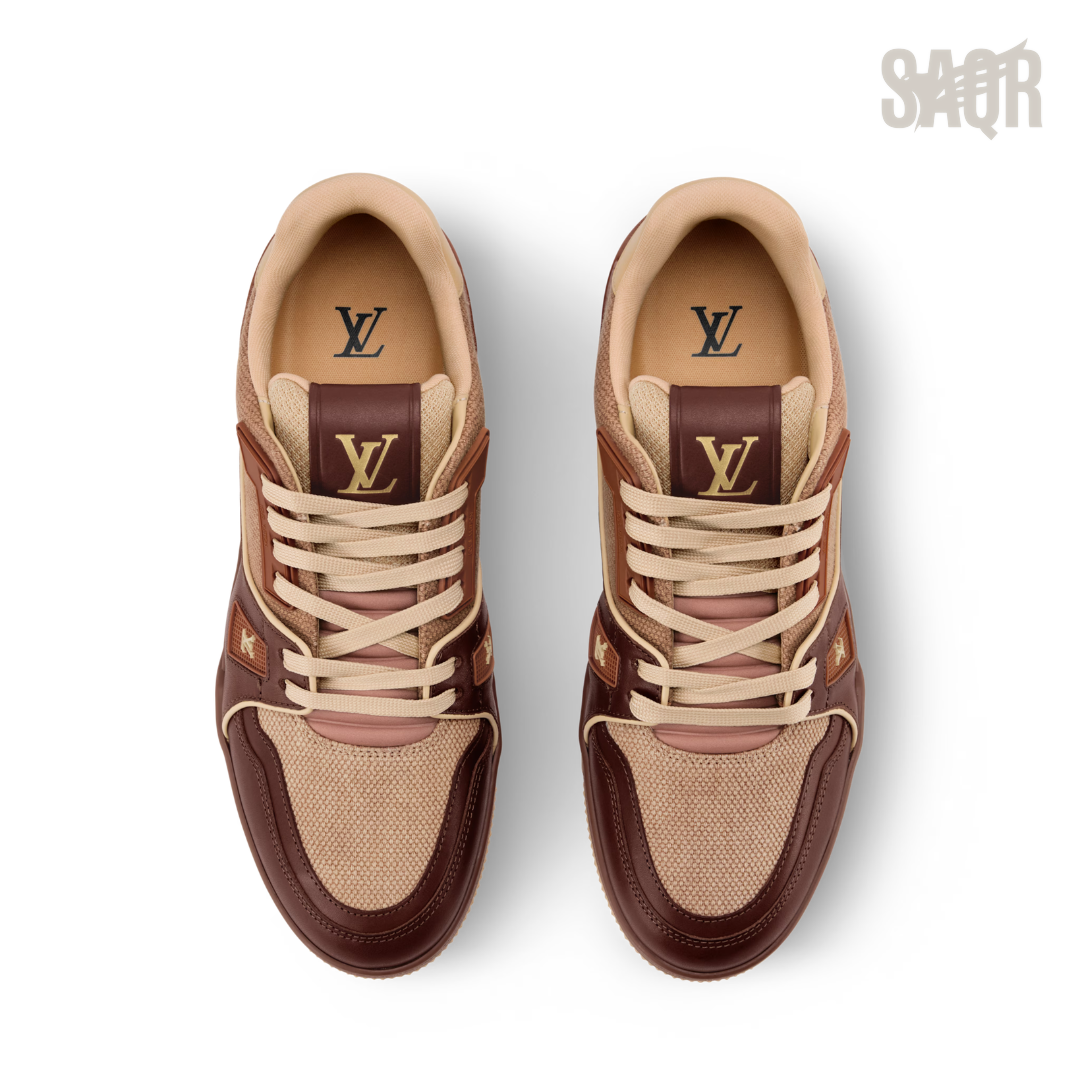 Louis Vuitton LV Trainer Sneaker – Maroon & Brown - View 2