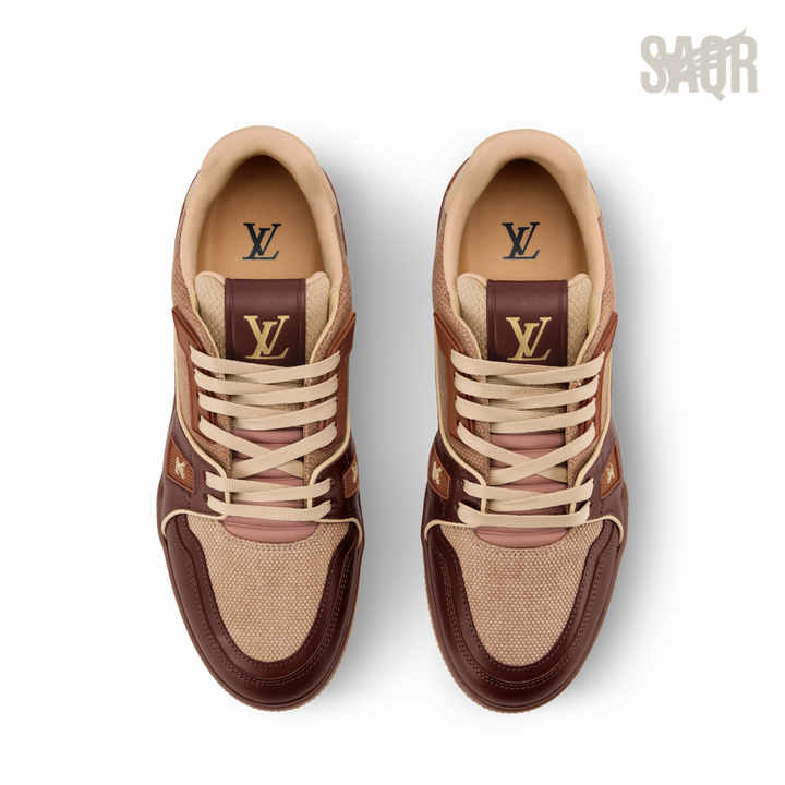 Louis Vuitton LV Trainer Sneaker – Maroon & Brown - View 2