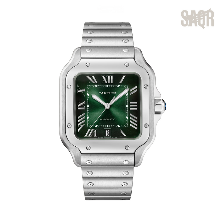 Cartier Watch | Santos de Large Green Dial