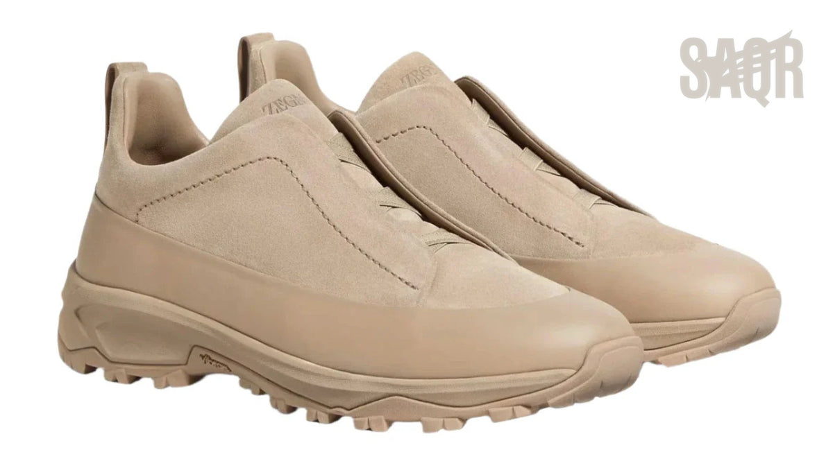 Zegna Footwear | Triple Stitch Light Taupe Beige