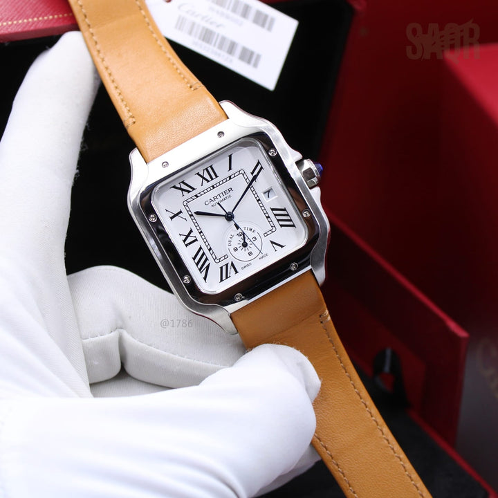 Cartier | Santos de Cartier Large Model Watch – Green – Product Image 1