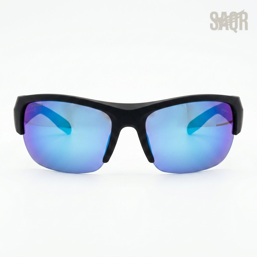 Prada Sport Sunglasses Linea Rossa – Vibrant Blue Mirror Lens - View 1