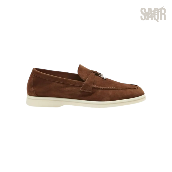 Loro Piana Summer Charms Loafers – Saddle Brown - View 2