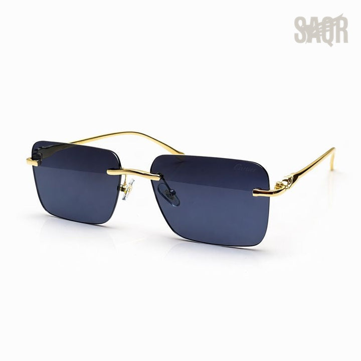Cartier Glasses | C Décor Black Rimless Aviator