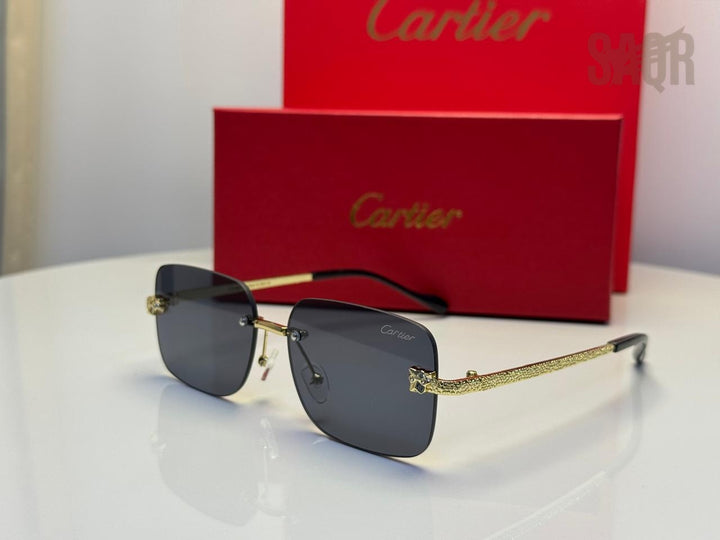 Cartier Panthère de Cartier Rimless Eyewear (Gold/Clear)