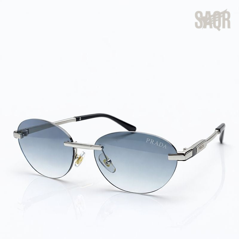 Prada — Minimal Gold Frame Sunglasses