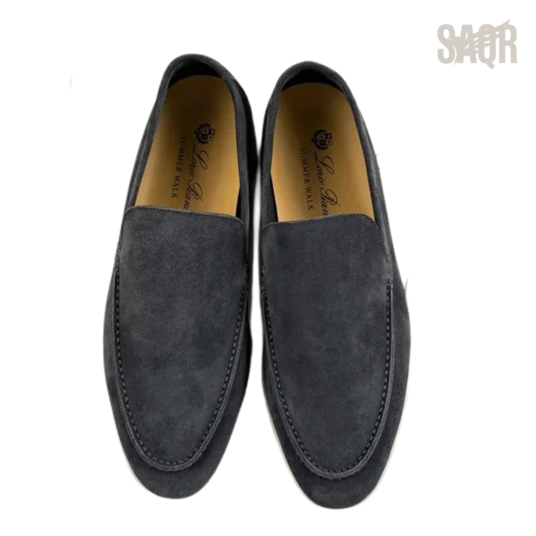 Loro Piana Summer Walk Loafers – Dark Grey - View 4