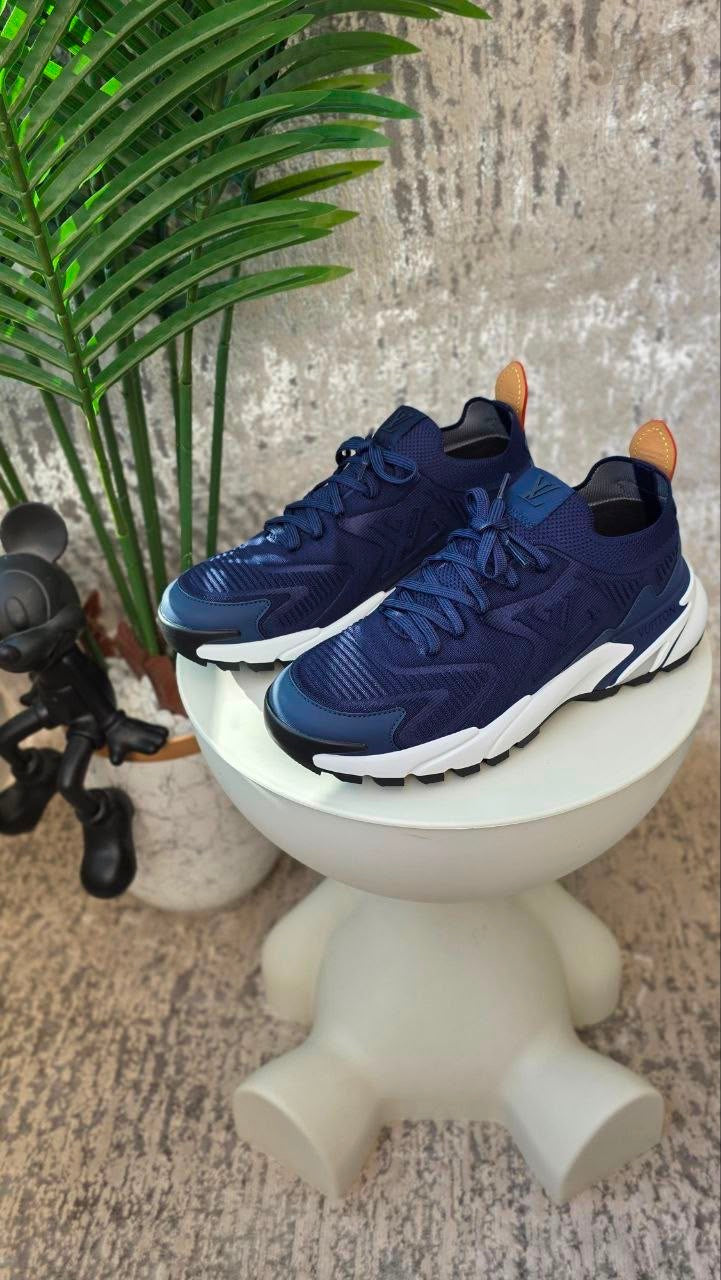 Louis Vuitton LV Runner Tatic Knit Sneakers – Navy Blue - View 5