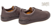 Zegna Footwear | Triple Stitch Chocolate