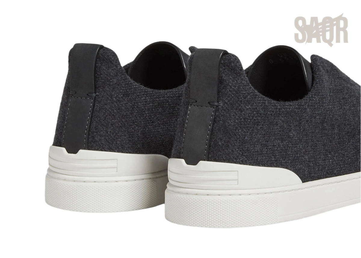 Zegna Footwear | Triple Stitch Mesh Black