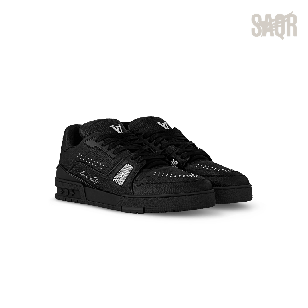 Louis Vuitton LV Trainer Leather Sneakers – Black - View 4