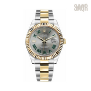 Rolex Watch | Datejust Silver/Green