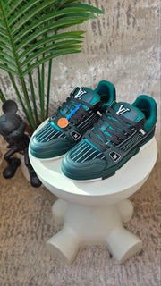 Louis Vuitton LV Trainer Sneakers Striped – Green - View 5