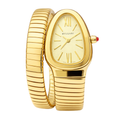 Bvlgari Watch | Serpenti Tubogas Spiral Steel & Yellow Gold