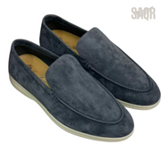 Loro Piana Summer Walk Loafers – Dark Grey - View 2