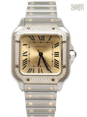 Cartier Watch | Santos de Two-Tone Yellow Dial