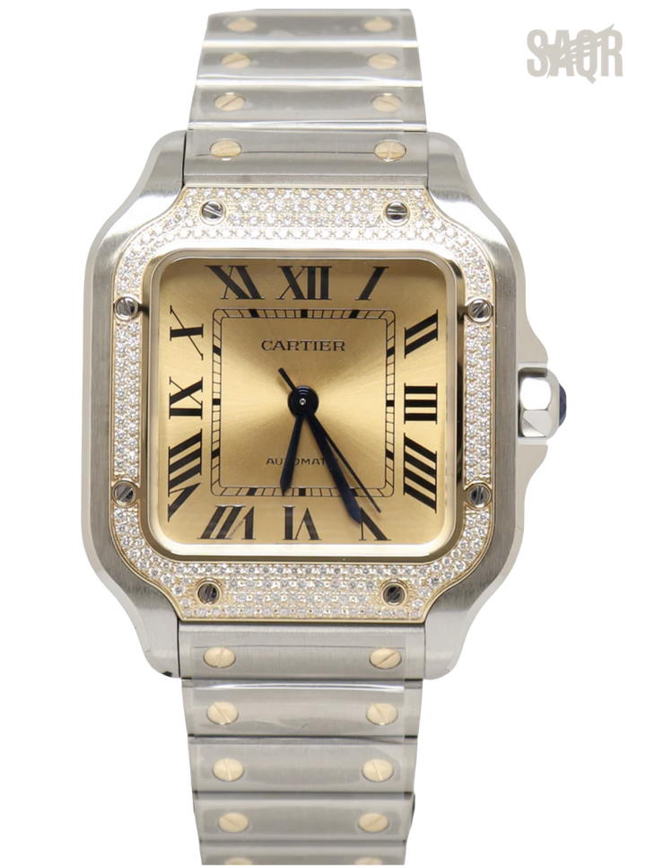 Cartier Watch | Santos de Two-Tone Yellow Dial