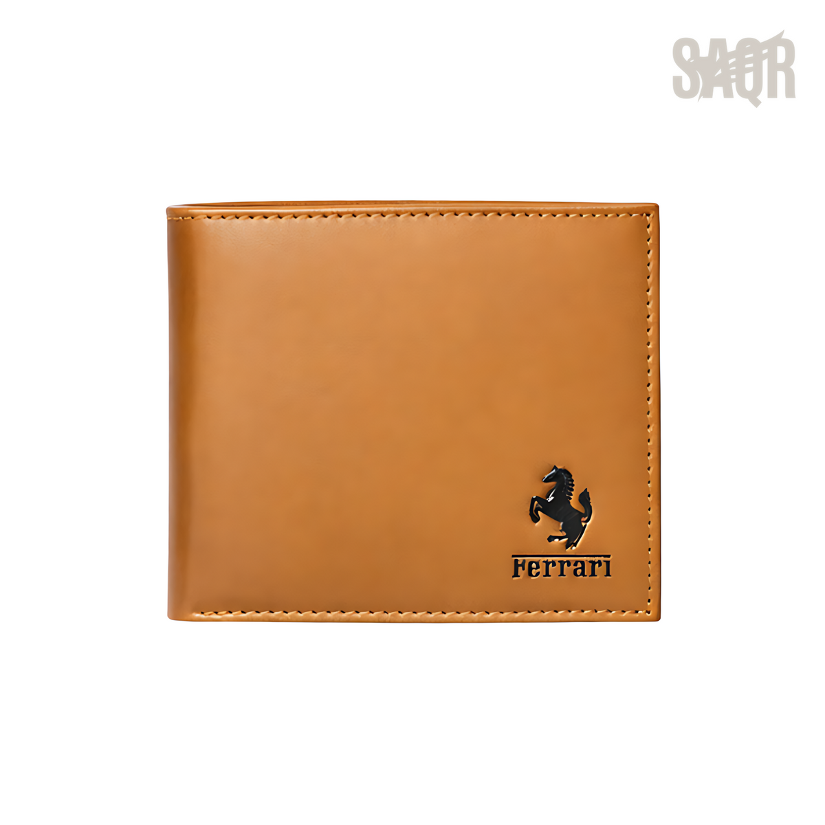 Ferrari Bag | Bi Fold Brown Leather Horse Wallet
