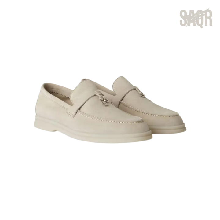Loro Piana Summer Charms Loafers – Powder Pearl - View 1