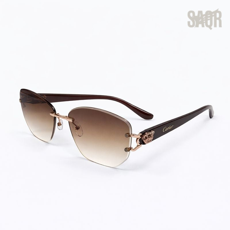 Cartier Glasses | Elegant Gold Rim Square