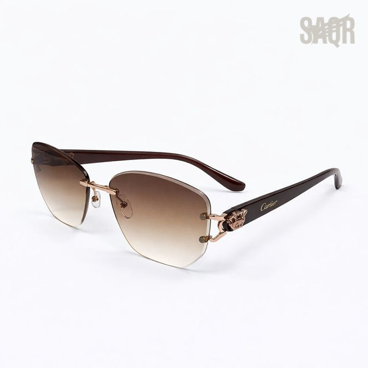Cartier Glasses | Elegant Gold Rim Square
