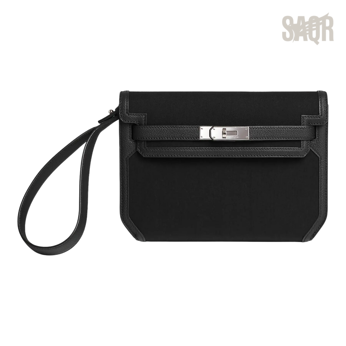 Hermès Depeche 25 Pouch – Noir / Noir - View 1