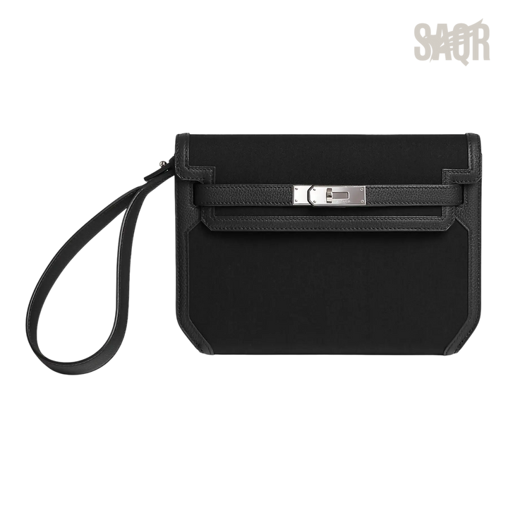 Hermès Depeche 25 Pouch – Noir / Noir - View 1