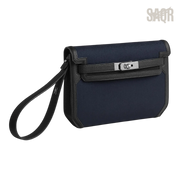 Hermès Depeche 25 Pouch – Bleu Marine / Noir - View 2