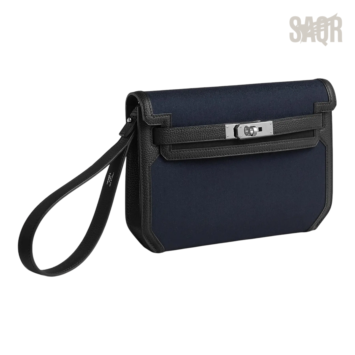 Hermès Depeche 25 Pouch – Bleu Marine / Noir - View 2