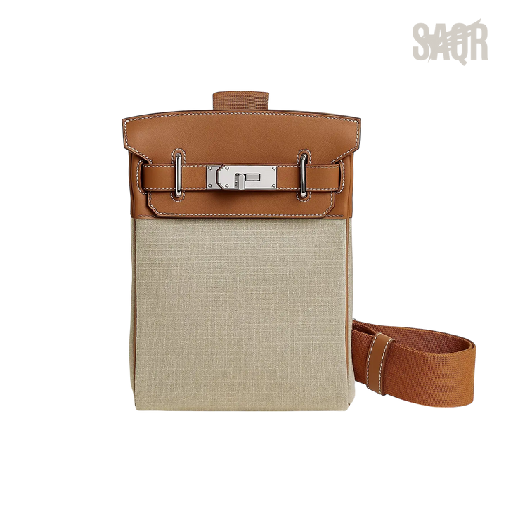 Hermès HAC À Dos Backpack – Ficelle / Gold - View 1