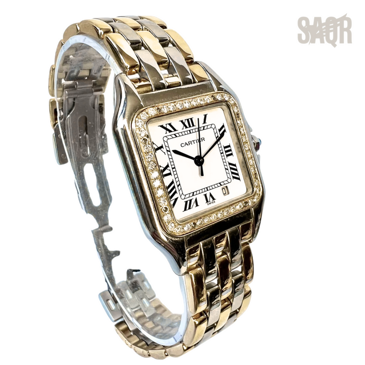 Cartier Panthère Ladies Watch – Two Tone & Diamond Detail - View 2