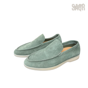 Loro Piana Summer Walk Loafers – Light Green - View 3