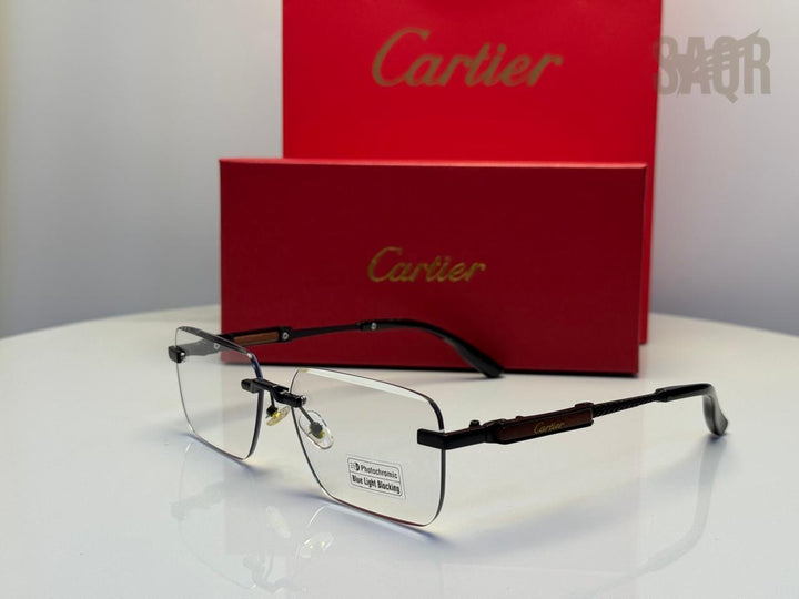 Cartier C Décor Octagonal Glasses (Gold/Clear)