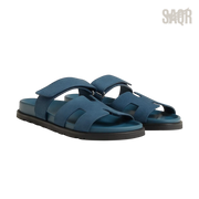 Hermès Chypre Sandals – Bleu Turquin - View 1