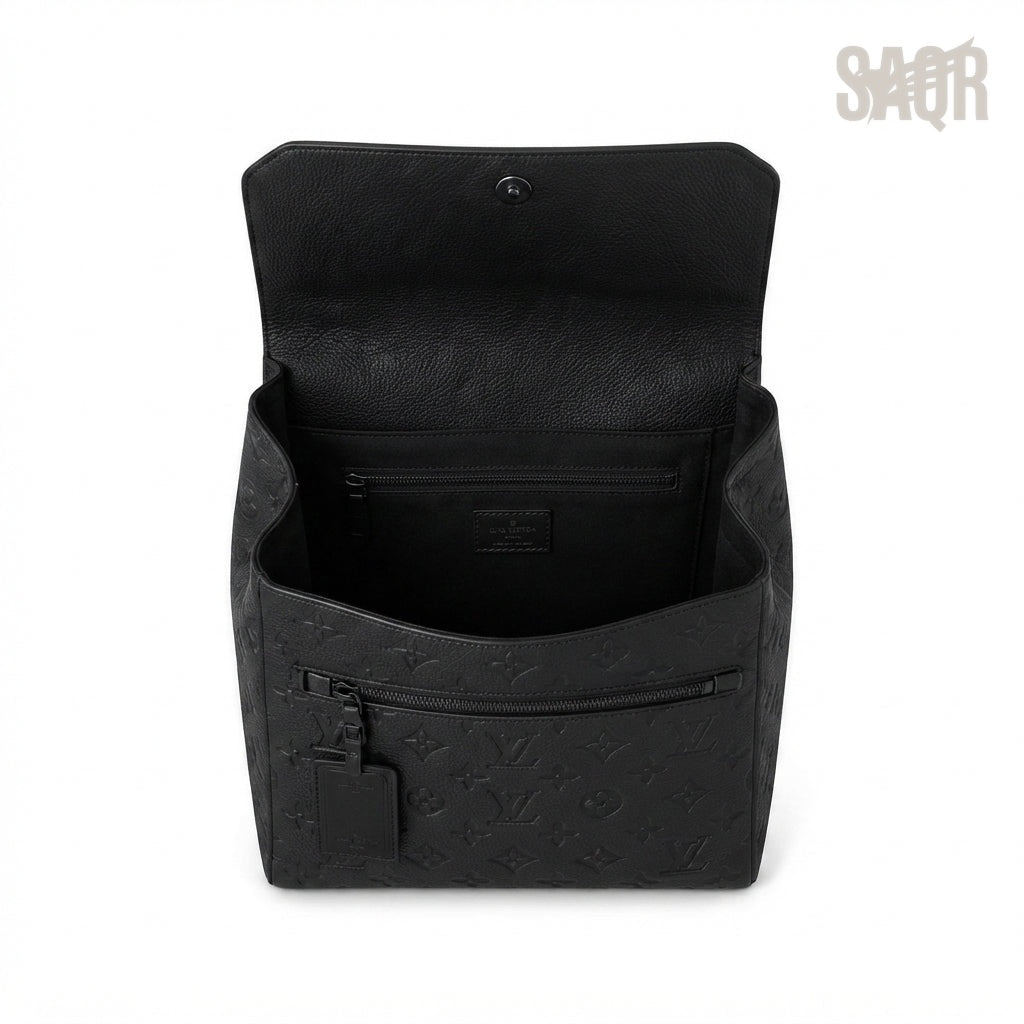 Louis Vuitton Backpack – Black Leather - View 4