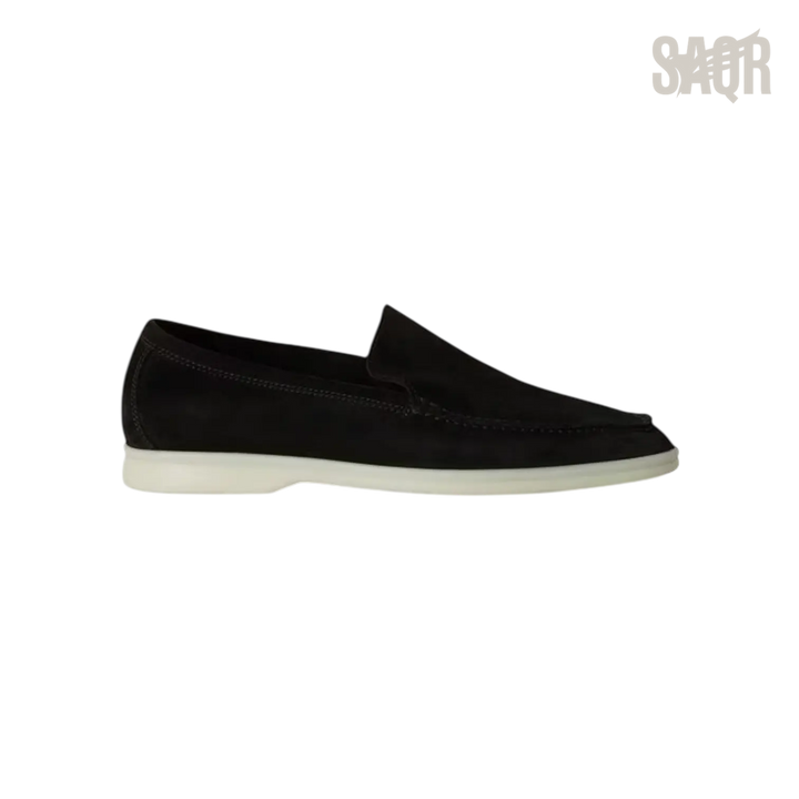 Loro Piana Summer Walk Loafers – Black - View 2