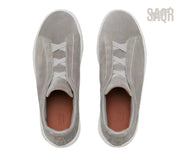 Zegna Footwear | Triple Stitch Suede Grey
