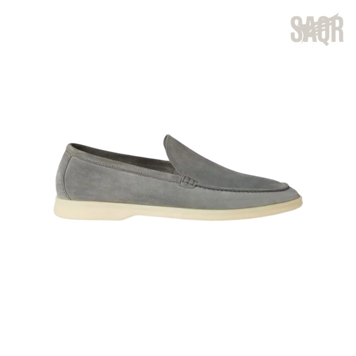Loro Piana Summer Walk Loafers – Gull Gray - View 2