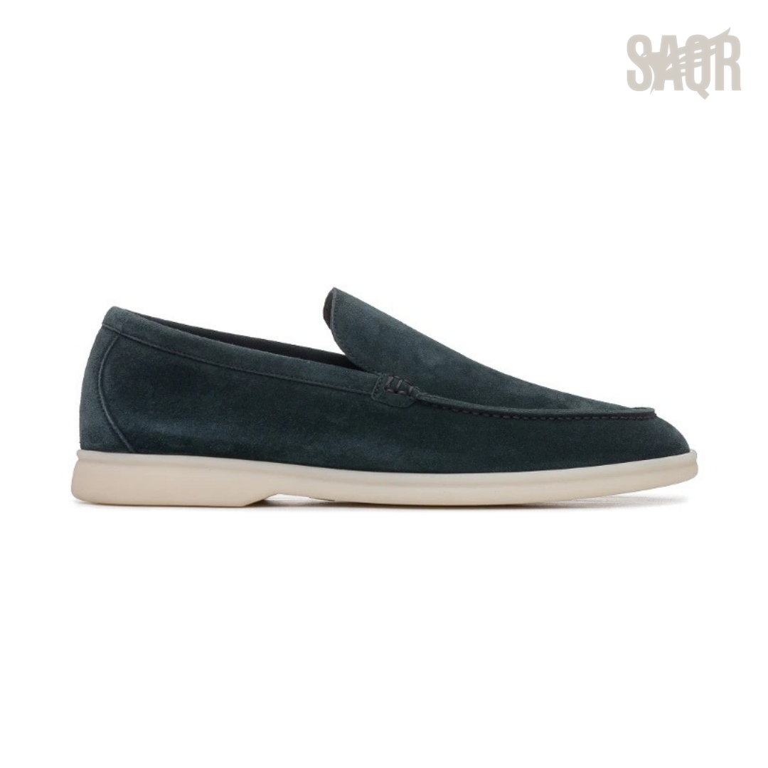 Loro Piana Summer Walk Loafers – Dark Grey - View 1