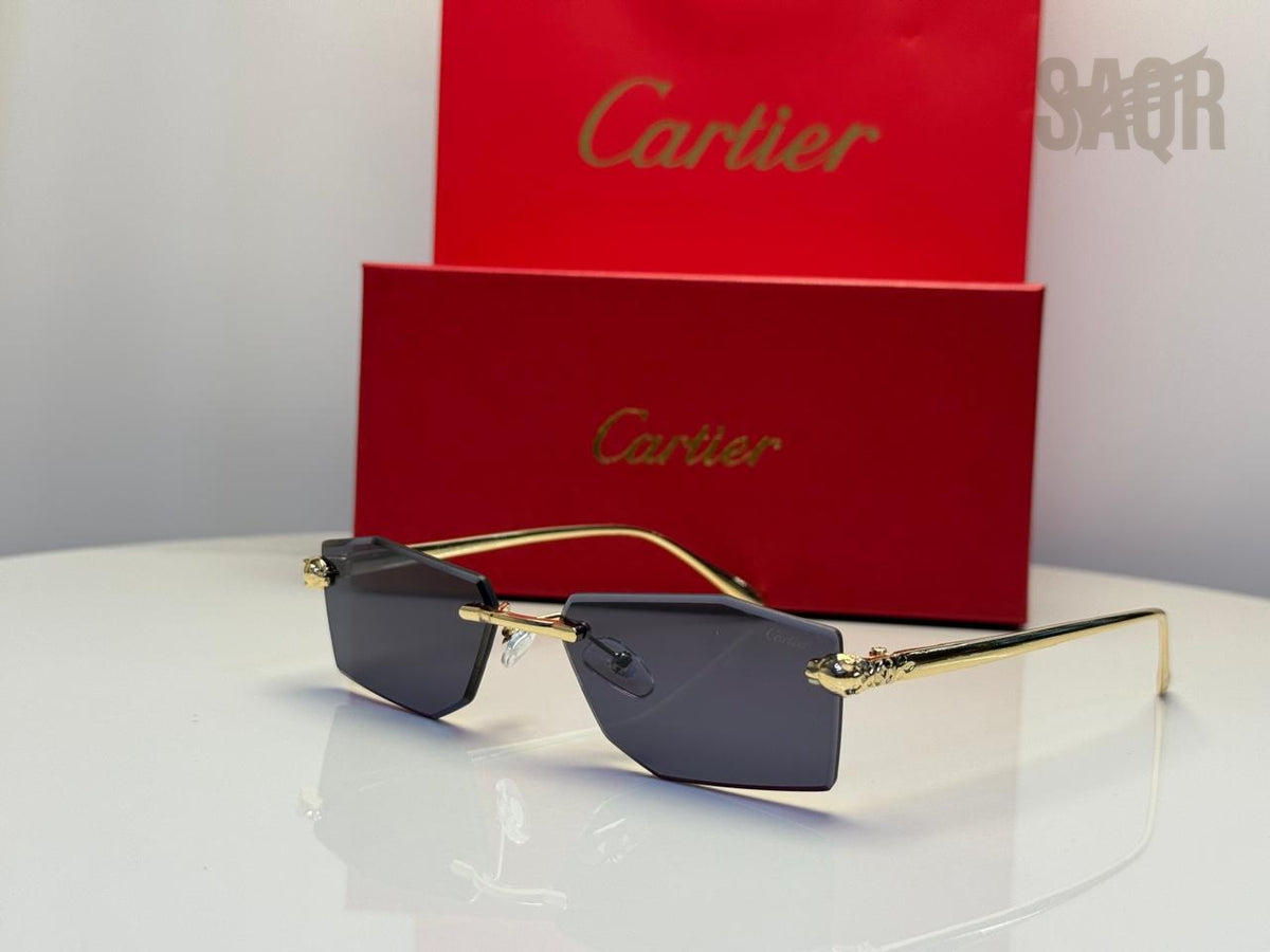 Panthère de Cartier Sunglasses (Silver Finish)