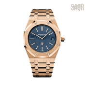 Audemars Piguet | Royal Oak Rose Gold Blue Dial - Free & Fast UAE Shipping